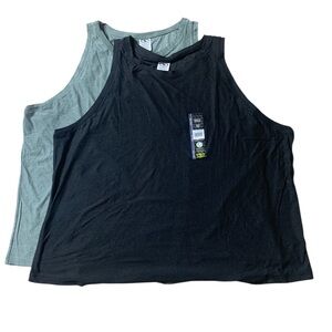 Lot Of 2 Athletic Works Women’s ButterCore Performance Tank Top, Size 3XL(22